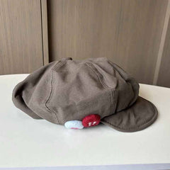 COLOR BUTTON PAINTER ASYMMETRICAL CLOUD BERET_CWAB2900
