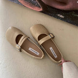 RETRO MARY JANE FLATS FOR WOMEN_CWSHF0098