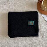 SOLID WOOL BLEND KNIT SCARF FOR WOMEN WARMTH_CWASC2284