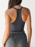Y2K Style Sexy Slim Knit Solid Color Thread Vest