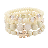 BOHEMIAN ELEPHANT CHARM BEADED BRACELET_CWAJE2210