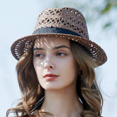 EUROPEAN AND AMERICAN CASUAL WOVEN STRAW HAT_CWAH1346