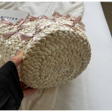 Resort Style Portable Bow Fashion Woven Bag_Cwab2312