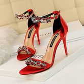 OPEN TOE RHINESTONE HIGH HEELS WITH THIN HEELS_CWSHH0033