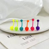 GLOW IN DARK BELLY RING UV FLEXIBLE BAR_CWMM9184