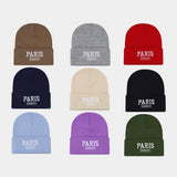 KOREAN STYLE EMBROIDERED LETTER KNITTED HAT_CWAH2120