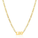 SIMPLE TWELVE ZODIAC STAINLESS STEEL GOLD NECKLACE_CWMM2726