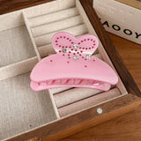 ELEGANT BOW RHINESTONE CLAW CLIP SOLID COLOR_CWAHA5904