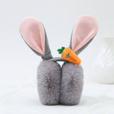 Women Cute Rabbit Ears Foldable Earmuffs_Cwmm1436