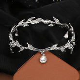 BRIDAL WEDDING TIARA PENDANT CRYSTAL TIARA_CWMM2015