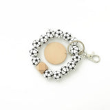 SPORTS CHARM WOODEN BEADS KEYCHAIN_CWAB5102