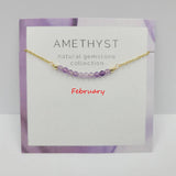 DECEMBER NECKLACE NATURAL STONE LOCK BONE CHAIN_CWAJE1054