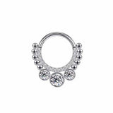 Zircon Closed Nose Ring Piercing Jewelry_Cwmm9537