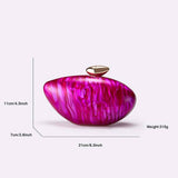 New Bullet Acrylic Clear Clutch Trendy Evening Bag_Cwab5852