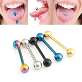 FRESH DESIGN STAINLESS STEEL TONGUE BAR PIERCING_CWMM9596