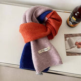 Faux Cashmere Knit Scarf - Thick Winter Neck Wrap_Cwasc02951