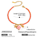 18K GOLD SHELL PEARL CHARM BRACELET_CWAJE4626
