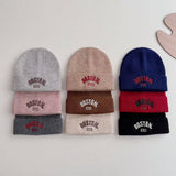 Winter Childrens Embroidered Letter Knitted Hat_Cwah2931