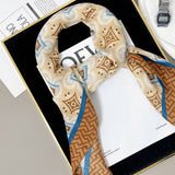 Vintage Print Scarf Velvet Wool Blend Shawl_Cwasc0909