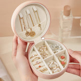 ROUND HIGH END SIMPLE JEWELRY STORAGE BOX_CWAJE1536