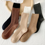 SOLID COLOR ALL MATCH WARM STACKED SOCKS_CWMS1064