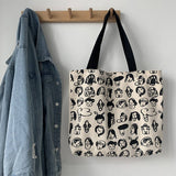 RETRO CUTE WORK AND TRAVEL STUDENT CLOTH BAG_CWAB2182