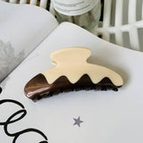 New Color Matching Acrylic Wave Hairpin, Medium