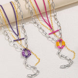 Womens Fashionable Braided Stacking Necklace