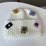 Warm Patch Button Knit Hat_Cwab2908
