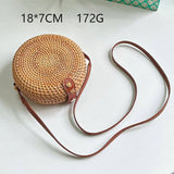 RATTAN WOVEN SMALL SQUAREBAG SHOULDER CROSSBODY BAG_CWMM4544