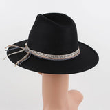 PEARL EMBELLISHED WARM WINDPROOF PANAMA HAT_CWAH1881