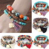 STYLISH ELEPHANT TASSEL MULTI LAYER BRACELET_CWASC0691