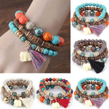 STYLISH ELEPHANT TASSEL MULTI LAYER BRACELET_CWASC0691