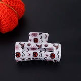 Halloween Pumpkin Ghost Bat Rectangular Hairpin