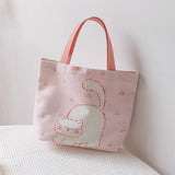 CUTE PRINTED LUNCH TOTE BAG FOR GIRLS WOMEN_CWAB5663