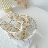 BIRTHDAY DOG BOWKNOT WOMENS HOME SLIPPERS_CWMM2971