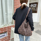 Cwab3894_Printed Single Shoulder Shopping Bag Canvas Bag