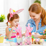 EASTER BUNNY PLUSH DOLL PINK DOLL ORNAMENTS_CWMM3472