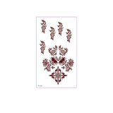 BROWN RED HENNA STYLE TATTOO STICKERS WATERPROOF_CWMM8344