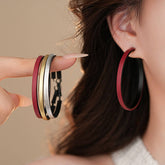 RETRO SIMPLE ROUND TEMPERAMENT EARRINGS_CWAJE2467