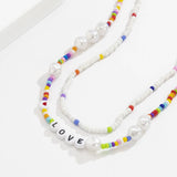 CREATIVECOLOR SPECIAL SHAPED LETTER NECKLACE_CWAJE1494