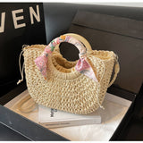 Fresh And Sweet Braided Shoulder Crossbody Bag_Cwab2307