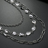 MULTI LAYERED RHINESTONE METAL TROUSER CHAIN_CWMM4890