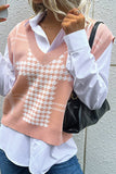 Women Autumn New Houndstooth Knit Vest_Cwov0085