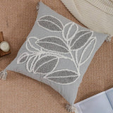 BOHO LEAF TUFTED PILLOW COVER FOR SOFA DECOR_CWMM7691
