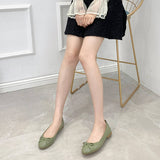 FLAT BOTTOM SOFT LEATHER BOW CASUAL WOMEN SHOES_CWSHF0021