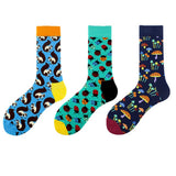FUN CARTOON PRINTED MID TUBE SOCKS CREW SOCKS_CWAH1118