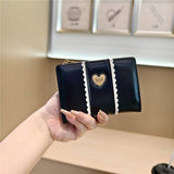 New Solid Color Heart Lace 2-Fold Wallet_Cwab06267