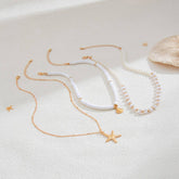 NEW BEACH STYLE OCEAN SHELL BEADED NECKLACE_CWMM3145