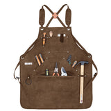 Cwmm1819_Canvas Apron Multi-Functional Work Apron